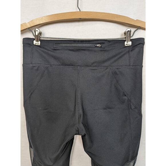 Nike Dri Fit Capri Legging Mesh Black Medium - Picture 6 of 8